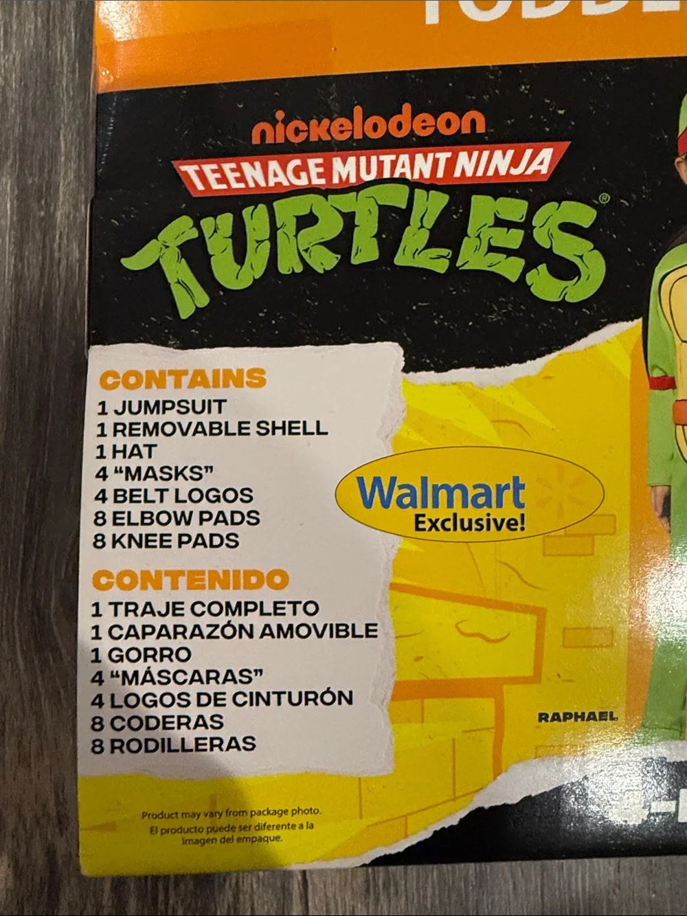 Teenage Mutant Ninja Turtles 4-in-1 Toddlers Halloween Costume size 2T